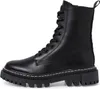 A black lace-up boot is shown from the side against a white background. Voir les images du produit
