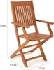 CASARIA® 2er Set Gartenstuhl Balkonstuhl Holz Sydney Produktbild-Vorschau 14