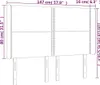 vidaXL Kopfteil mit Ohren Blau 147x16x118/128 cm Stoff - Produktbild-Vorschau 9