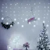 3m LED Schneeflocke Lichtervorhang USB Lichterkette Produktbild-Vorschau 3