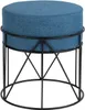 Pouf en métal bleu Voir les images du produit 2