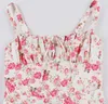 ASKSA Damen Sommer y aermellos Spaghettitraeger Boho Blumen Produktbild-Vorschau 3