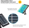 Diagrams and text explaining the features of a polycrystalline silicon tempered glass solar panel. Podgląd zdjęcia produktu