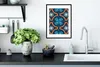 MuchoWow® MuchoWow® Gerahmtes Poster Blumen - Blau - Weiß - Produktbild-Vorschau 4