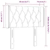 vidaXL Kopfteil mit Ohren Rosa 83x16x78/88 cm Samt -  Kopf- Produktbild-Vorschau 10