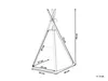 BELIANI Stan teepee pro zvířata, tmavě šedý filc 35 x 40 Náhled obrázku produktu 3