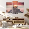Bild auf Leinwand - Leinwandbild - 3 Teile - Brücke Holz Produktbild-Vorschau 7
