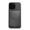 A dark gray smartphone with a black phone case attached to the back. A dark gray power bank is attached to the phone case. Náhled obrázku produktu
