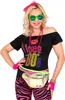 WIDMANN Accessoire Set 80er Jahre Mode neonpink Produktbild-Vorschau 1