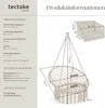 tectake® Hängesessel Grazia 80 x 72 x 125 cm Produktbild-Vorschau 5