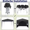 LARS360 Pavillon 3x3m Faltpavillon Wasserdicht Dunkelgrau Produktbild-Vorschau 10