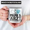 Trendation - Papa und Arzt Tasse Geschenkidee Vater für Produktbild-Vorschau 2