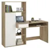 Dmora Scrivania Annalou 60.35x162.8x155.4h cm Bianco, Anteprima dell’immagine prodotto 2