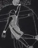 style3 Vitruvianischer Basketballspieler Kinder T-Shirt Produktbild-Vorschau 2