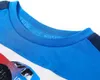Kinder-T-Shirt Blau und Marineblau 128 Produktbild-Vorschau 3