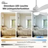Sofucor Deckenventilator aus Holz, 132 cm, mit Licht und Produktbild-Vorschau 6