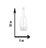 BELLEROFONTE Transparent Glasflasche für Wasser 750 ml mit Produktbild-Vorschau 2