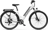 A white electric bicycle is shown from a side-angle against a white background. Anteprima dell’immagine prodotto