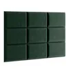 A grid of nine dark green upholstered wall panels. Anteprima dell’immagine prodotto