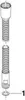 A diagram of a metal shower hose with numbered parts. Anteprima dell’immagine prodotto