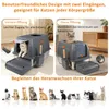 Edelstahl Katzenklol mit Deckel, XXL katzentoilette Produktbild-Vorschau 4