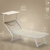 2er Set Sonnenliegen aus Aluminium Professionell für Strand Produktbild-Vorschau 7