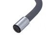 A close-up view of the nozzle of a gray flexible kitchen faucet. Produktbild-Vorschau