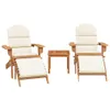 3-tlg. Garten-Lounge-Set Adirondack Massivholz Akazie Produktbild-Vorschau 3