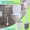 2er-Set WC-Bürste mit Silikonborsten, 2 Toilettenbürsten Produktbild-Vorschau 4
