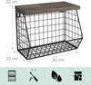 Relaxdays: scaffale da parete a forma di cesto di frutta, Anteprima dell’immagine prodotto 3