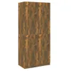vidaXL Armoire chêne fumé 90x52x200 cm Bois composite Voir les images du produit 10