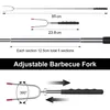 Grillspieße Grillgabel Spieße ausziehbar extra Lange (85 Produktbild-Vorschau 2