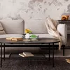 Vassoio rotondo Relaxdays, in legno e ferro, A x P 8,5 x Anteprima dell’immagine prodotto 3