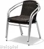 2 Stück Stabiler Aluminium / Polyrattan Bistrostuhl Produktbild-Vorschau 4