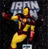 A statue of Iron Man in a space-themed setting. Produktbild-Vorschau