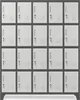 A grid of metal lockers. Náhľad obrázku produktu