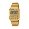 A digital watch with a gold-colored metal band and case, displayed against a white background. Anteprima dell’immagine prodotto