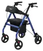 maxErgo Rollator Blau Gehhilfe für Outdoor Indoor Produktbild-Vorschau 1