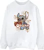 Disney - "Ohana" Sweatshirt für Herren BI31202 (L) (Weiß) Produktbild-Vorschau 1