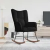 hojdacie kreslo vidaXL Black Velvet Náhľad obrázku produktu 2