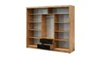 A large, open wardrobe with shelves and drawers, against a white background. Produktbild-Vorschau