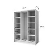 Drehtürenschrank LARO 150 cm Moderner Kleiderschrank mit Produktbild-Vorschau 9