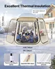 VEVOR Pop-up-Bubble-Zelt, 336x305x220 cm, transparentes Produktbild-Vorschau 5