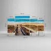 Bild auf Leinwand - Leinwandbild - 4 Teile - Meer Strand Produktbild-Vorschau 3