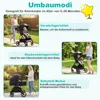 3-in-1-Faltkinderwagen mit wendbarem Sitz und verstellbarer Produktbild-Vorschau 5