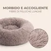 IvoQ Cuccia Rotonda per Cani Ø 60 cm – Cuccia Fluffy Donut Anteprima dell’immagine prodotto 4
