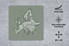 MuchoWow® Mauspad Mousepad Karte - Europa - Grau - Produktbild-Vorschau 2