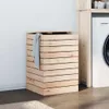 Cloris Designermöbel Wäschetruhe 44x44x66 cm Massivholz Produktbild-Vorschau 1