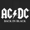 Spreadshirt AC/DC Back In Black Logo Mit Blitz Uni Hoodie, Produktbild-Vorschau 2