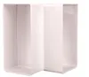 Vertikaler Flachwinkel 90 Grad 55x110mm weiß KP55-25 Produktbild-Vorschau 1